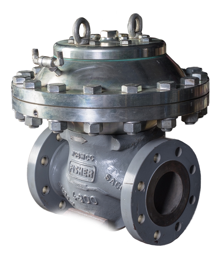 Remanufactured-Fisher-EZH-pressure-reducing-regulator-4-inch-ANSI-300